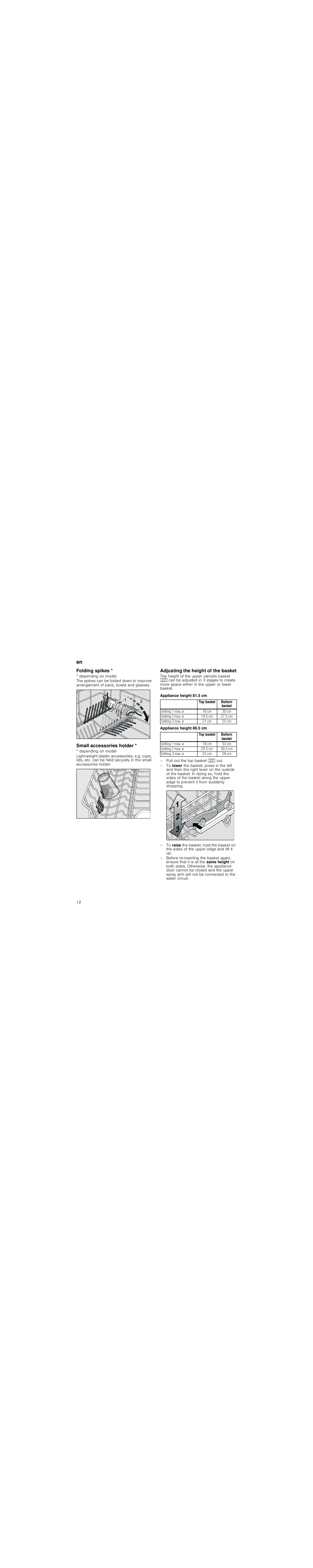 Combination detergent | Neff S72T69X3GB User Manual | Page 12 / 30