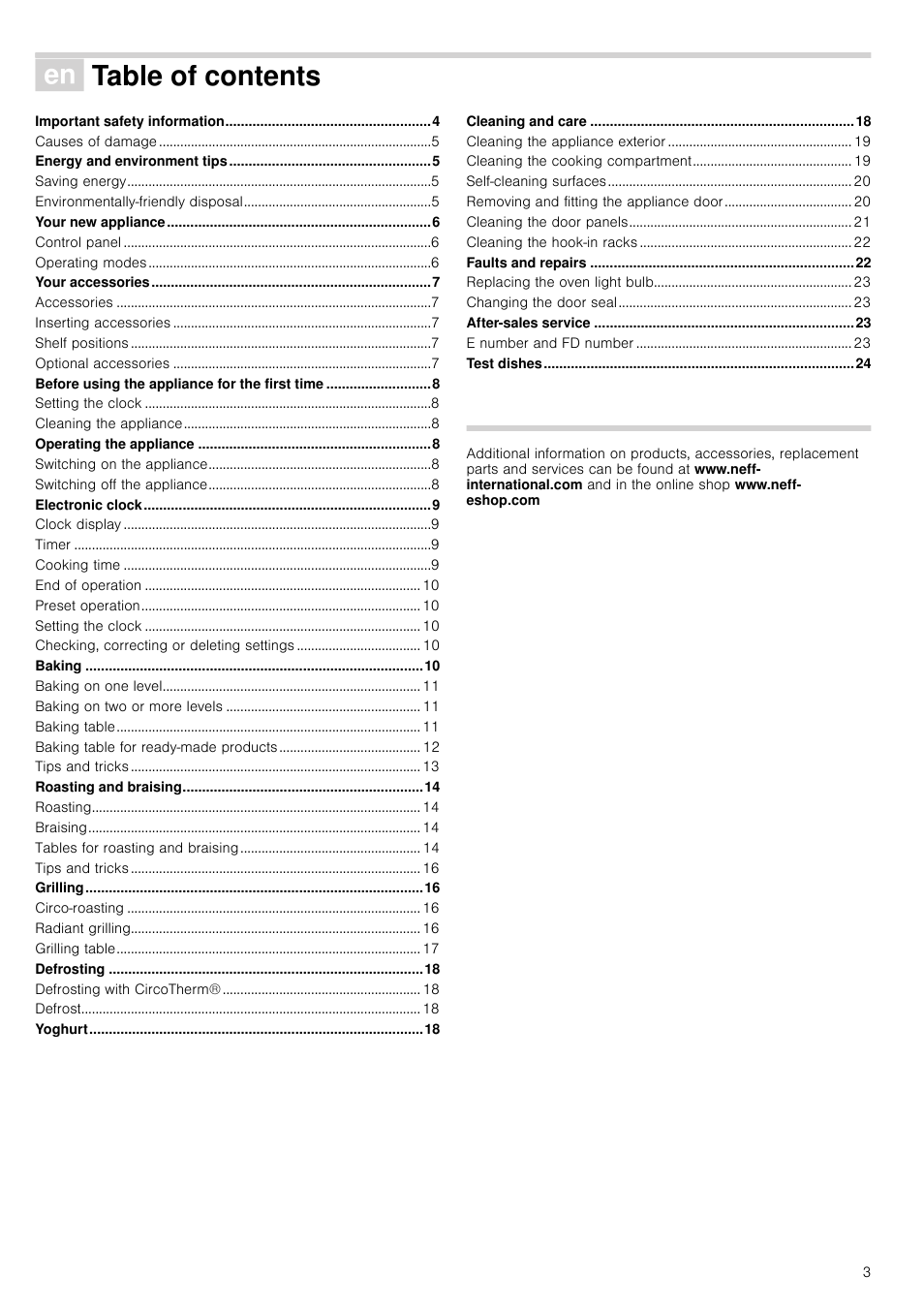 Neff B44M42N3GB User Manual | Page 3 / 28