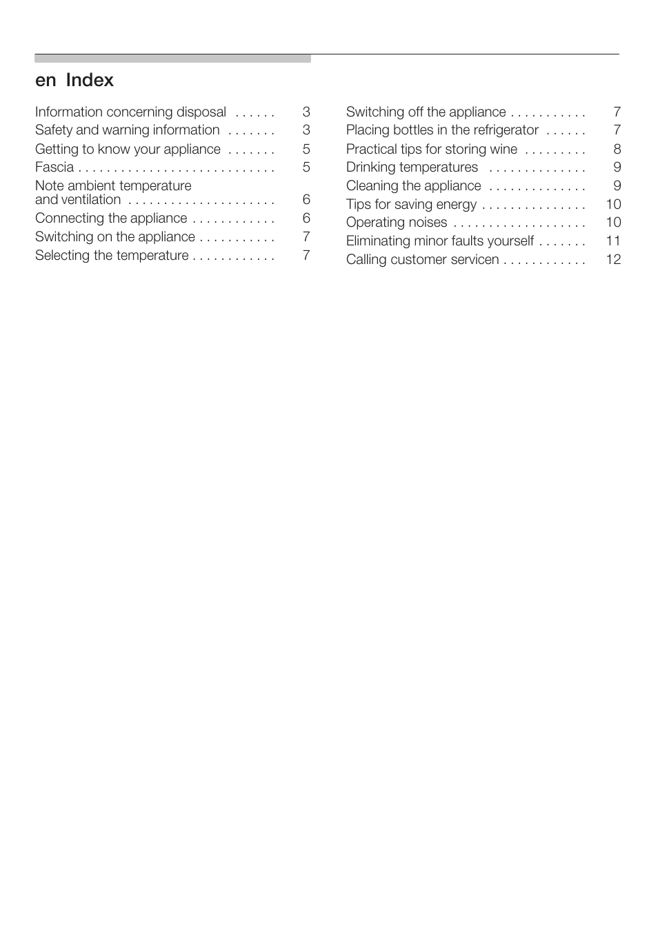 Enąindex | Neff K3670X0GB User Manual | Page 2 / 16