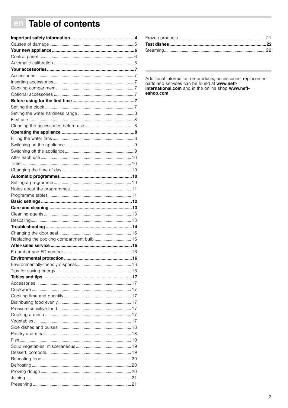 Neff C44L20N3GB User Manual | Page 3 / 24