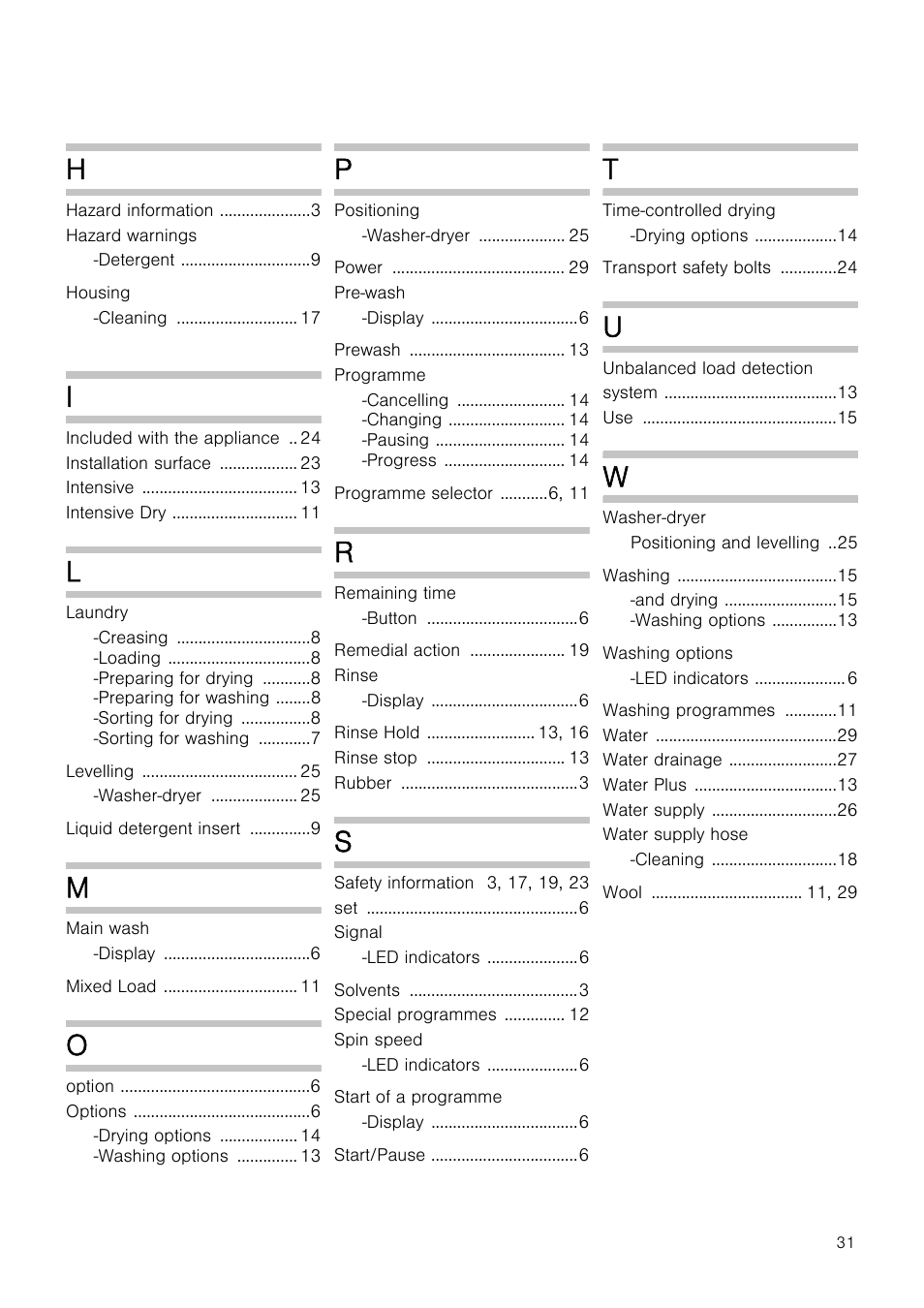 Neff V6320X0GB User Manual | Page 31 / 32