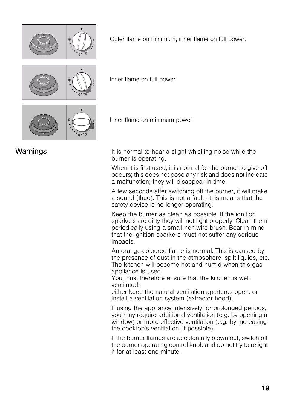 Warnings | Neff T69S86N0 User Manual | Page 19 / 26