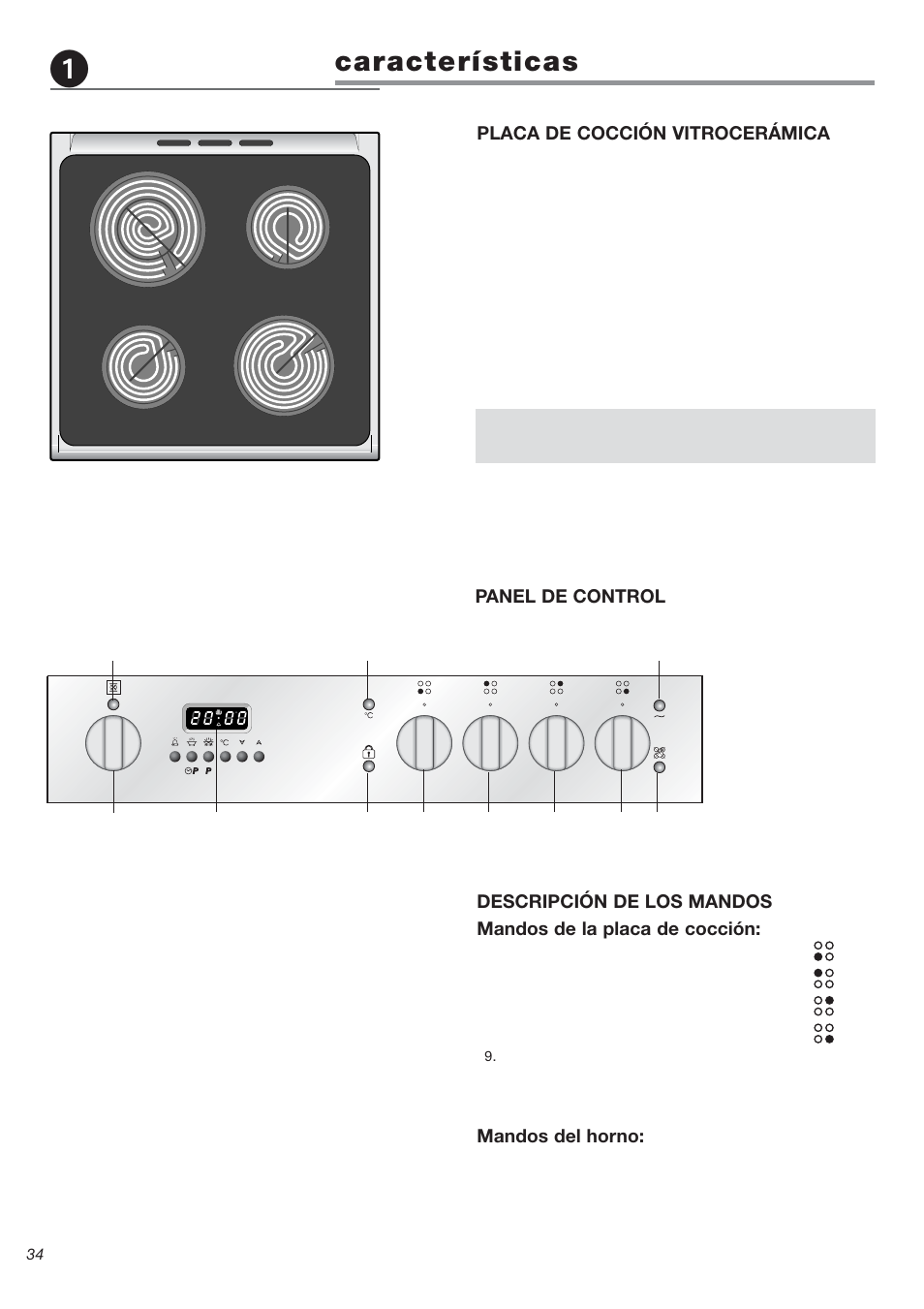 Características | Avanti DE 2402 SC User Manual | Page 34 / 56