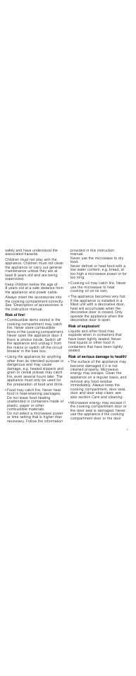 Risk of fire, Risk of explosion, Risk of serious damage to health | Neff H56G20N3GB User Manual | Page 3 / 20