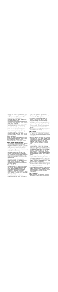 Risk of fire, Risk of explosion, Risk of serious damage to health | Risk of electric shock, Risk of burns, Risk of scalding | Neff H56W20N3GB User Manual | Page 3 / 16