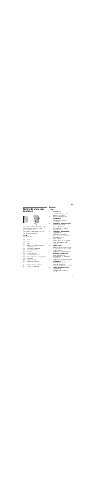 Getting to know your appliance, Controls | Neff KI6863F30G User Manual | Page 7 / 26