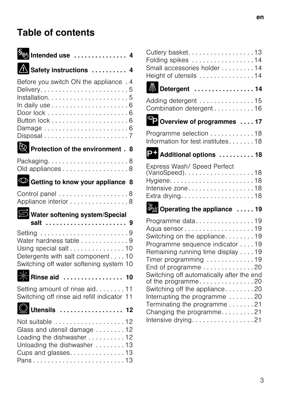 Neff S66M63N1GB User Manual | Page 3 / 37