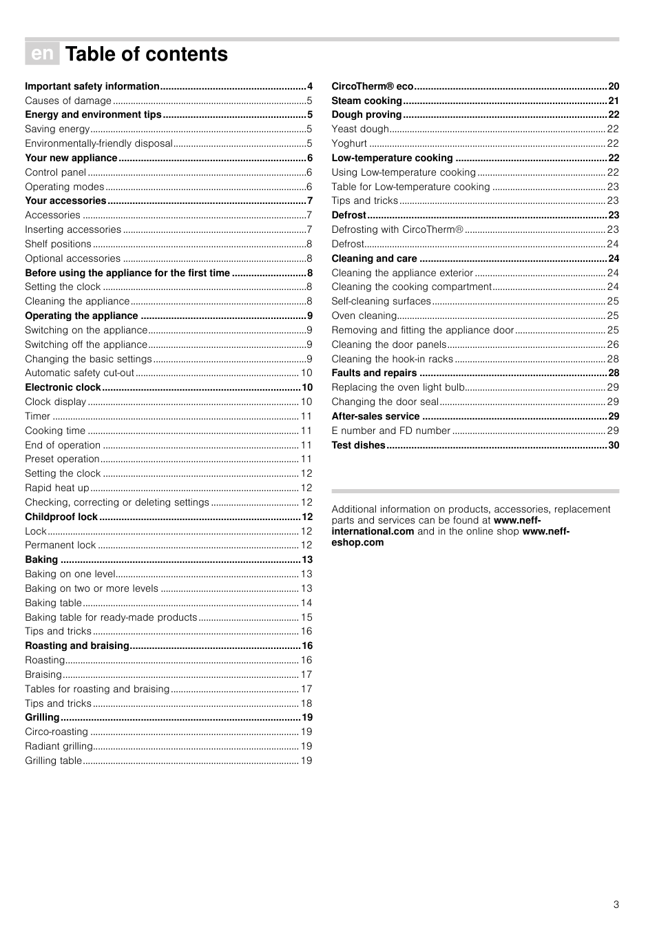 Neff B45E54N3GB User Manual | Page 3 / 32