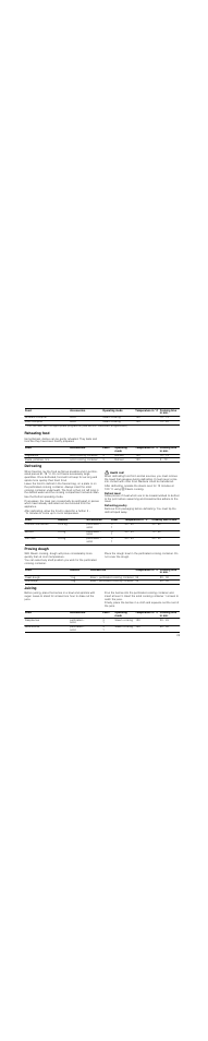 Reheating food, Defrosting, Health risk | Proving dough, Juicing | Neff C47D22N3GB User Manual | Page 25 / 28