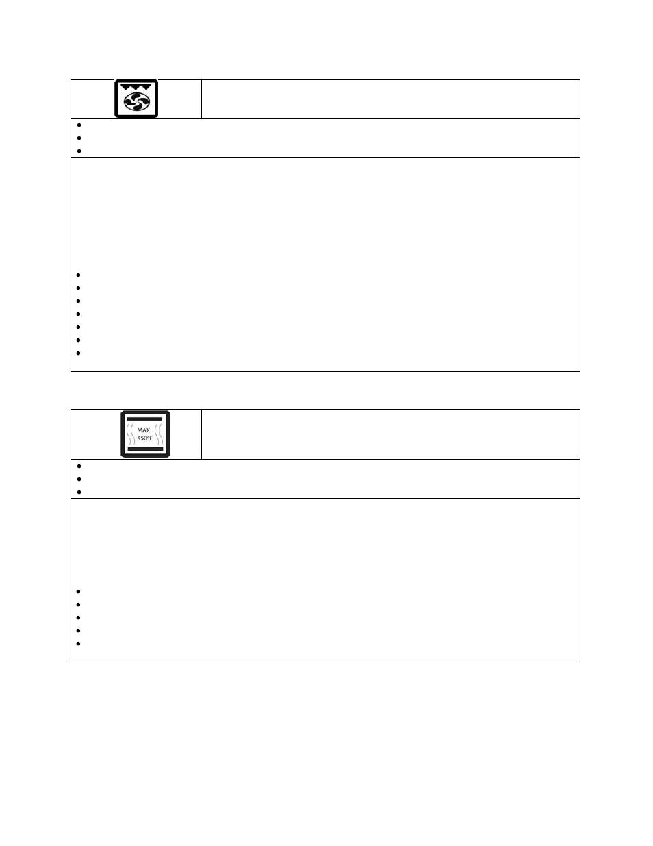 Convection broil, Bake broil | Avanti MKB42B User Manual | Page 9 / 20