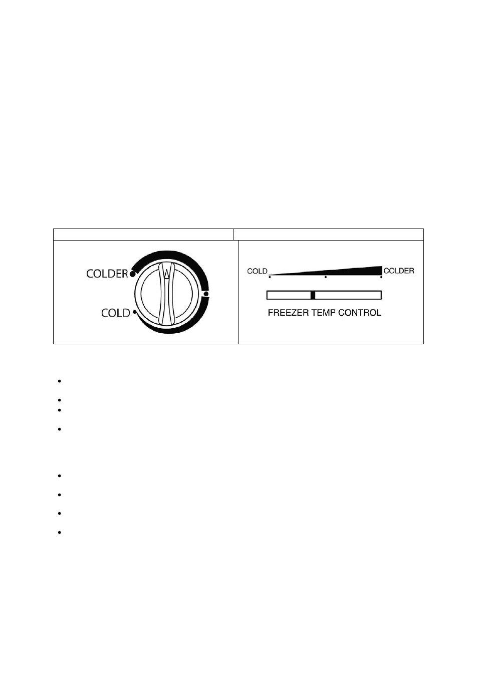 Como graduar la temperatura, Refrigerador, Congelador | Cuidados en los periodos de ausencia, Compartimiento de su congelador | Avanti FF431PS User Manual | Page 17 / 20