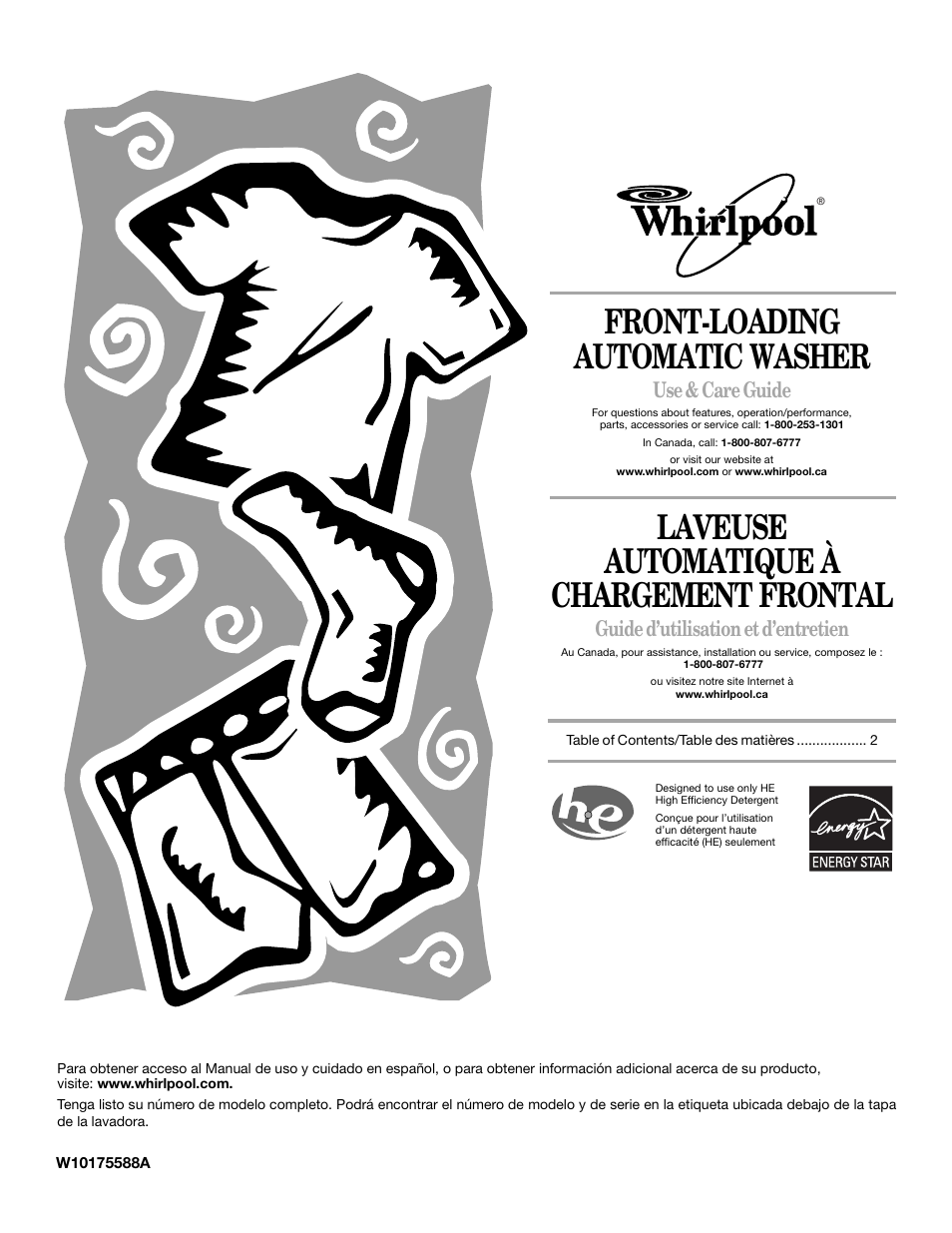 Whirlpool WFC7500VW User Manual | 52 pages