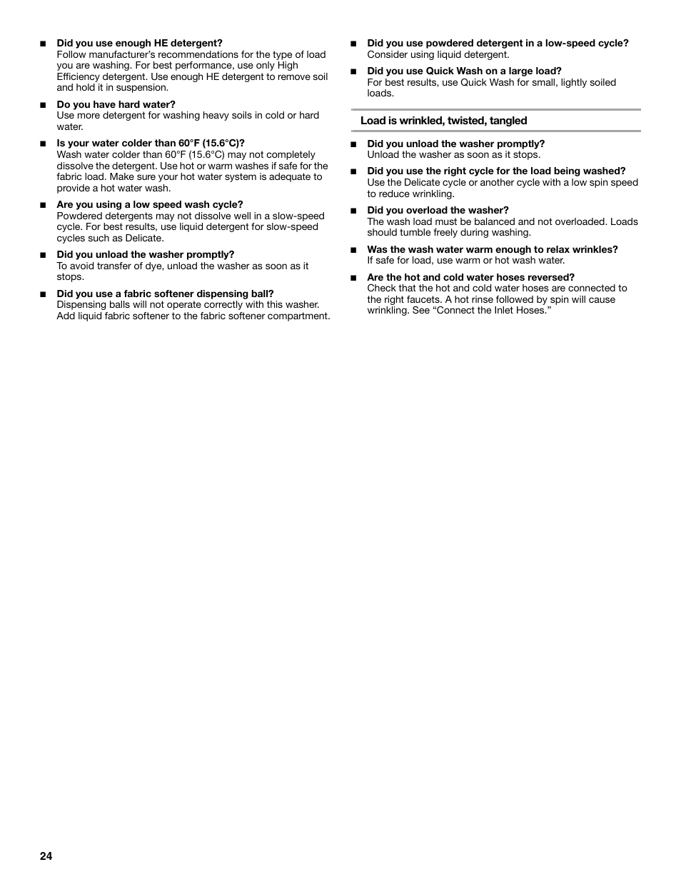 Whirlpool WFC7500VW User Manual | Page 24 / 52