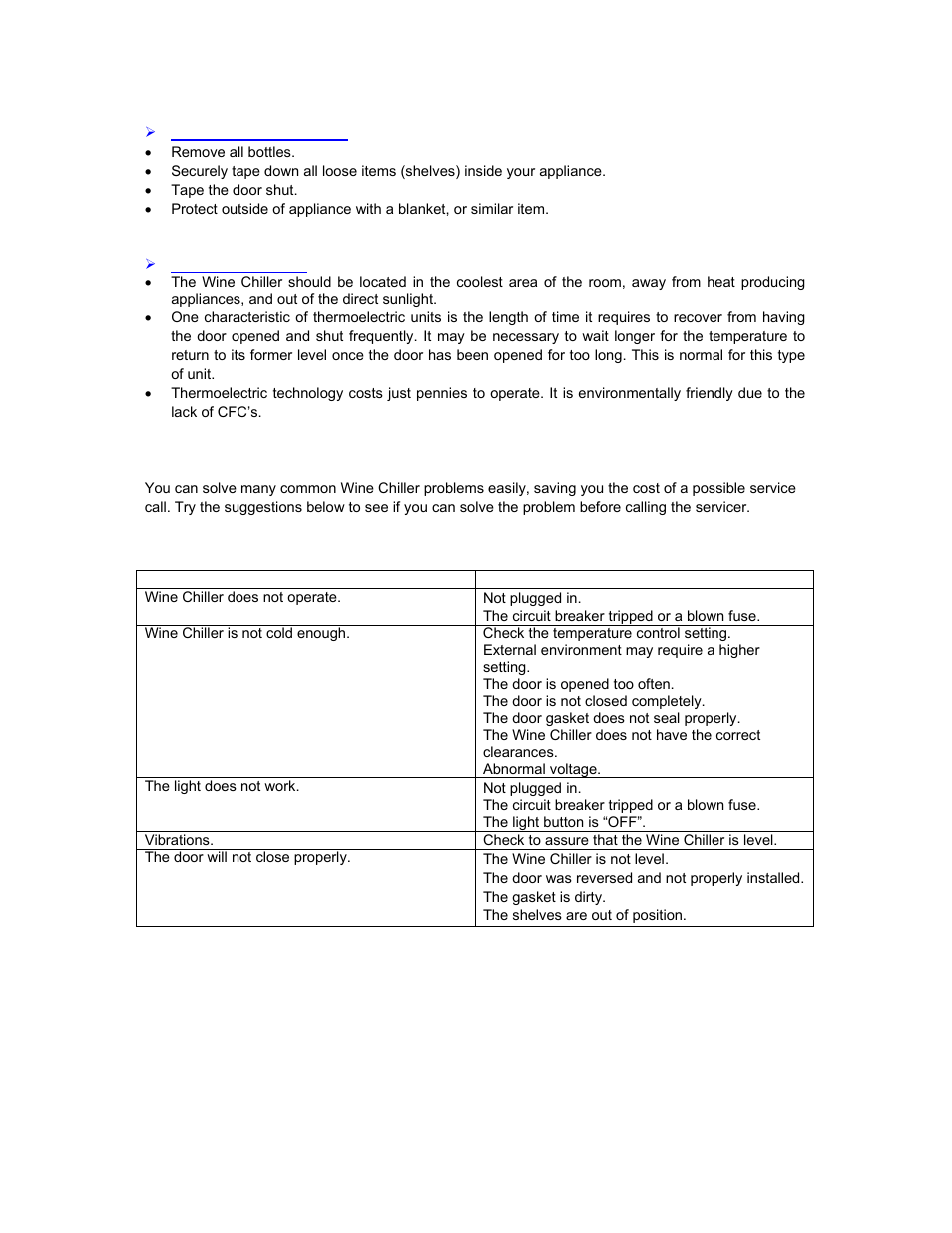 Avanti EWC1801DZ User Manual | Page 11 / 20