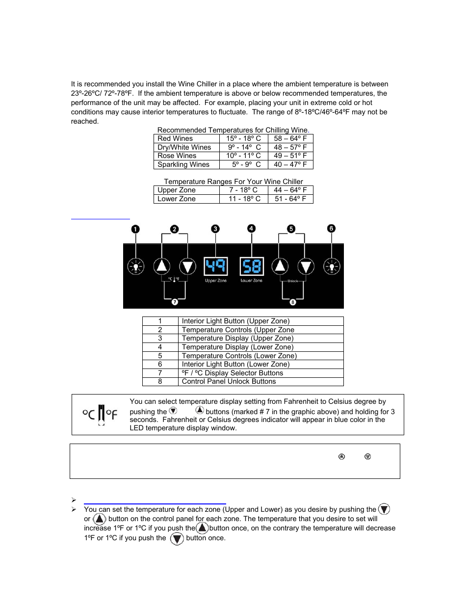 Avanti EWC1801DZ User Manual | Page 9 / 20