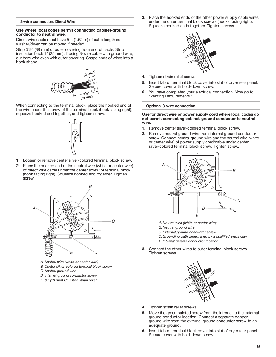 Whirlpool LTE5243DQ User Manual | Page 9 / 16