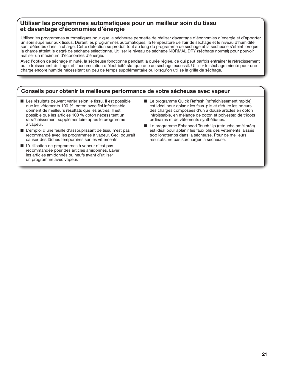 Whirlpool WGD98HEBU User Manual | Page 21 / 36