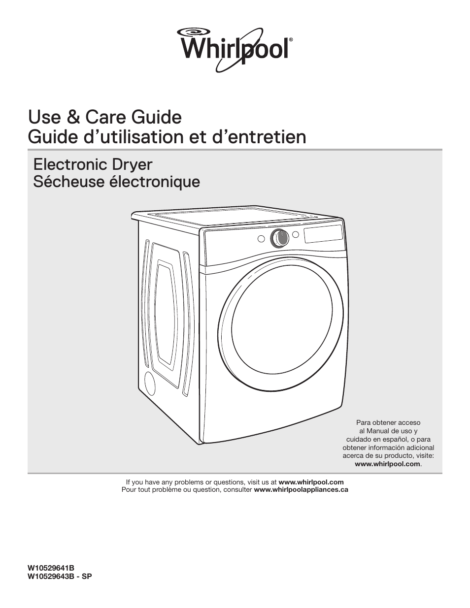 Whirlpool WGD71HEBW User Manual | 40 pages