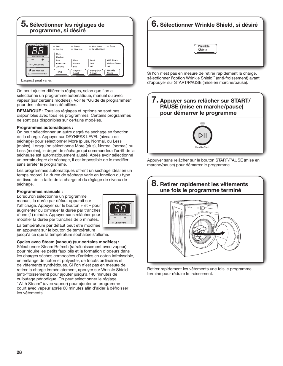 Whirlpool WGD71HEBW User Manual | Page 28 / 40