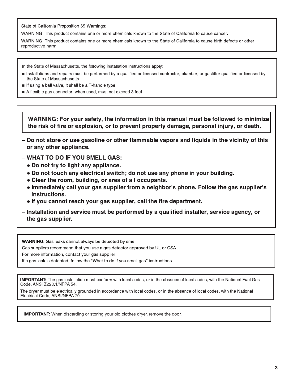 Whirlpool WGD71HEBW User Manual | Page 3 / 40