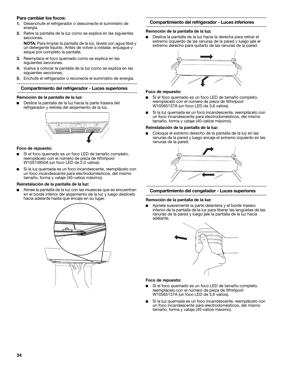 Whirlpool WRS571CIDM User Manual | Page 34 / 64