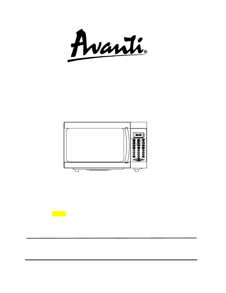 Avanti MO902SST-1 User Manual | 36 pages