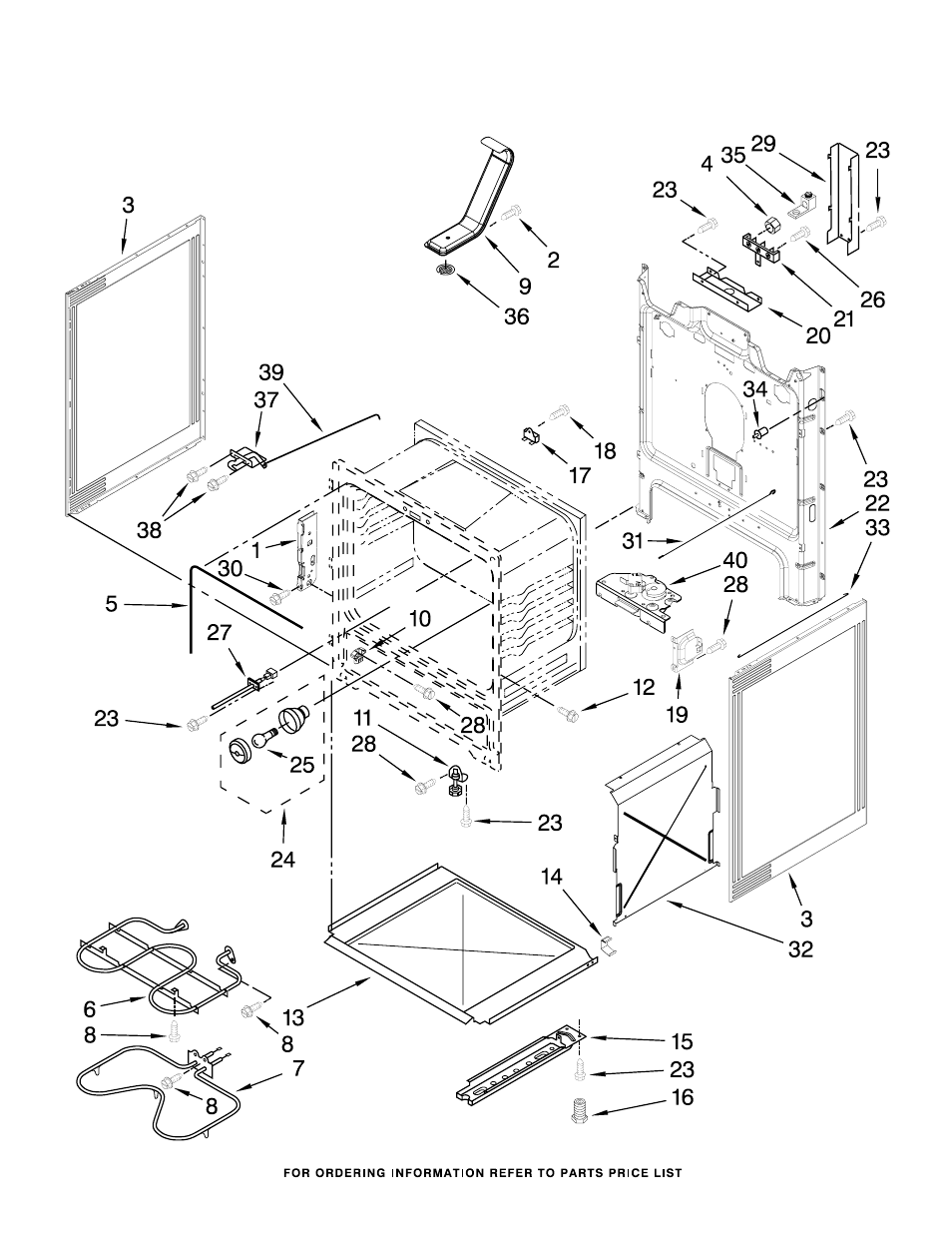 Chassis parts | Whirlpool WFE510S0AS User Manual | Page 3 / 7