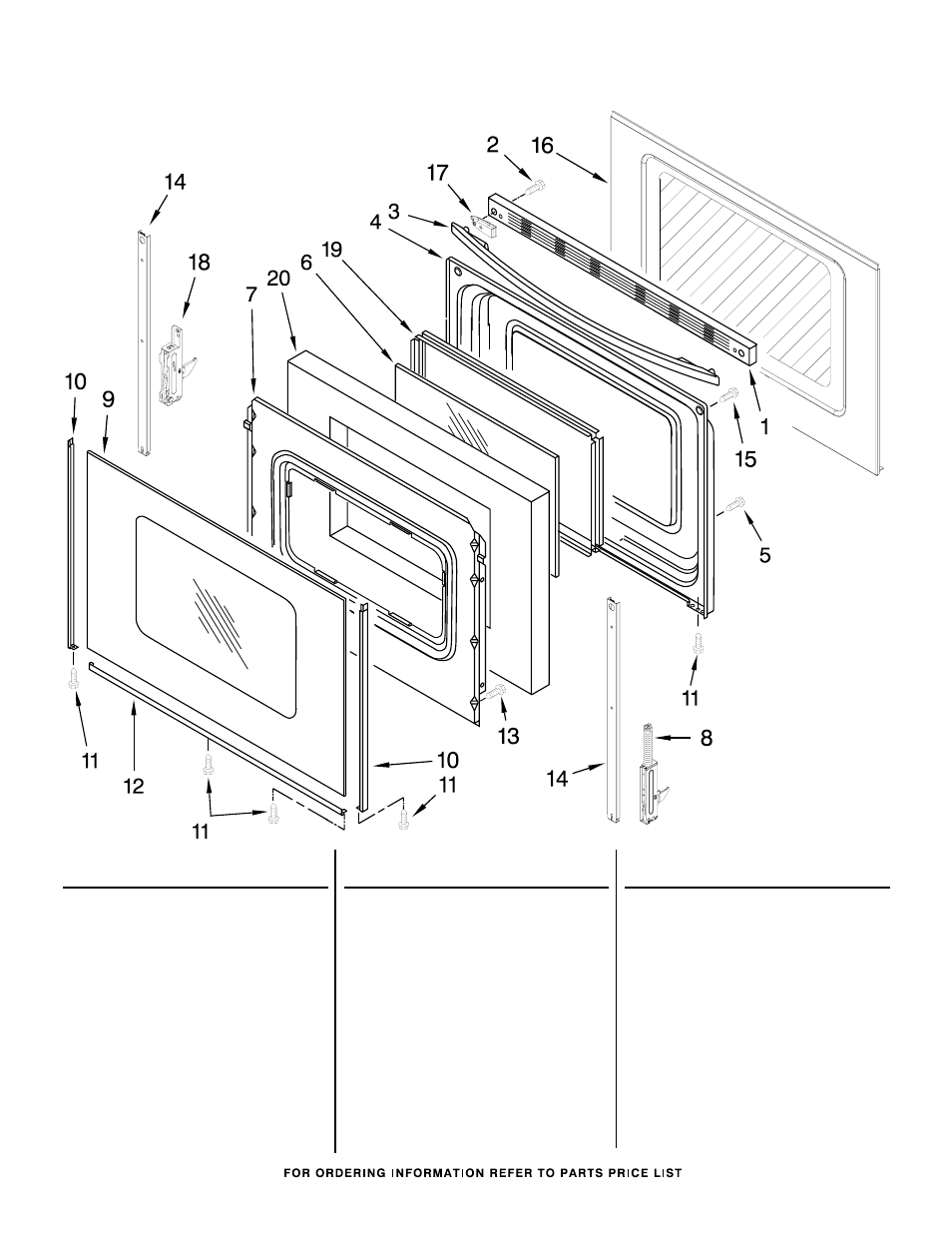 Door parts | Whirlpool WFE510S0AS User Manual | Page 6 / 7