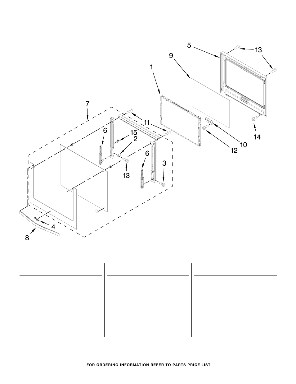 Oven door, Oven door parts | Whirlpool WOS51EC0AS User Manual | Page 3 / 6