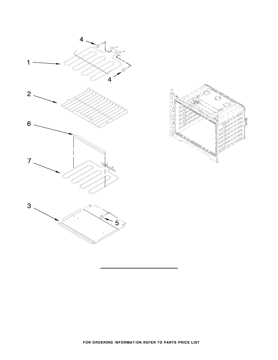 Internal oven, Internal oven parts | Whirlpool WOS51EC7AS User Manual | Page 4 / 6