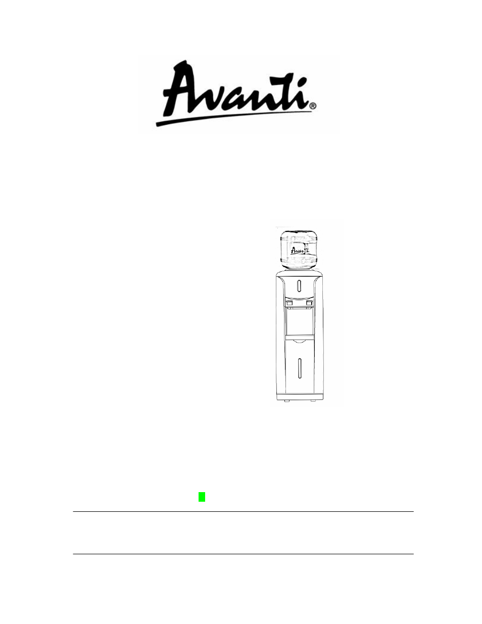 Avanti WD361 User Manual | 17 pages