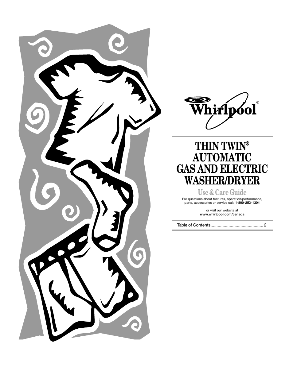 Whirlpool LTE5243DQ User Manual | 18 pages