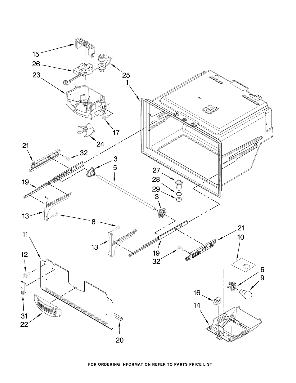 Freezer liner, Freezer liner parts | Whirlpool GI0FSAXVY User Manual | Page 11 / 19