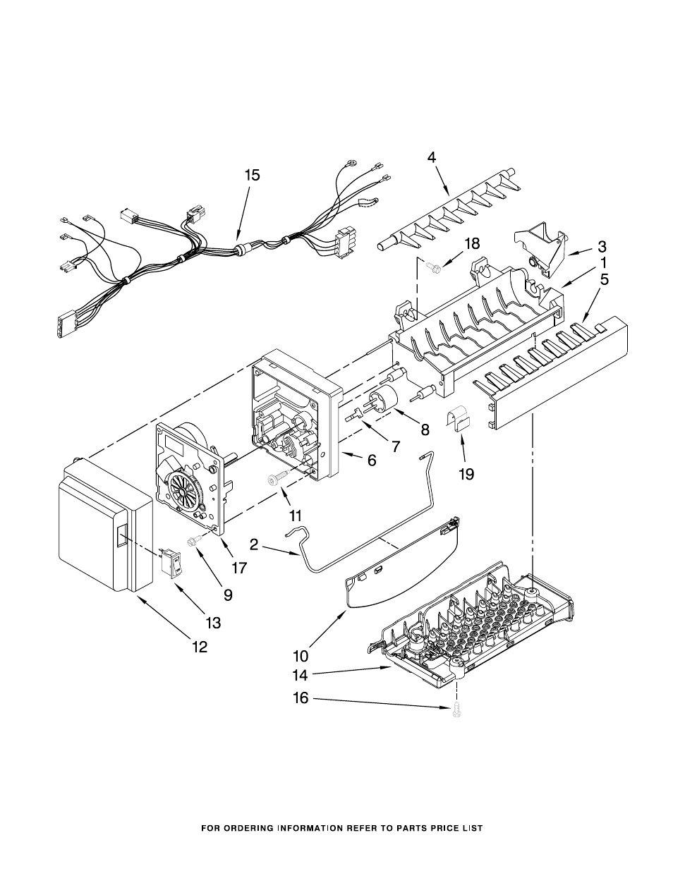 Icemaker, Icemaker parts | Whirlpool GI0FSAXVY User Manual | Page 9 / 19