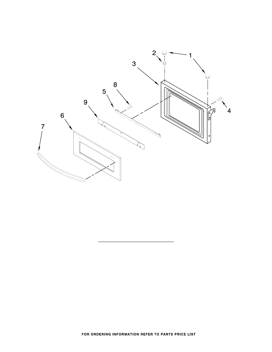 Microwave door, Microwave door parts | Whirlpool WOC54EC0AS User Manual | Page 10 / 11