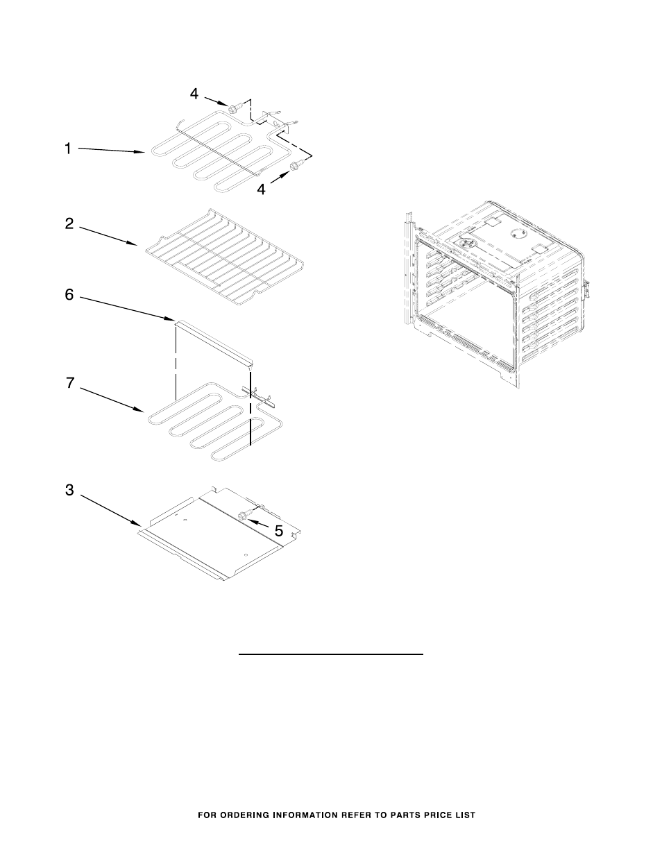 Internal oven, Internal oven parts | Whirlpool WOC54EC0AS User Manual | Page 5 / 11