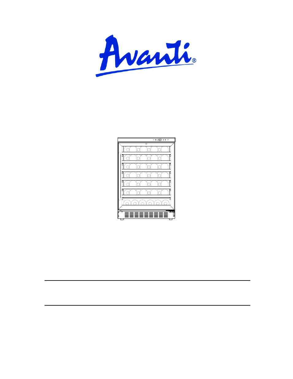 Avanti WCR5403SS User Manual | 20 pages