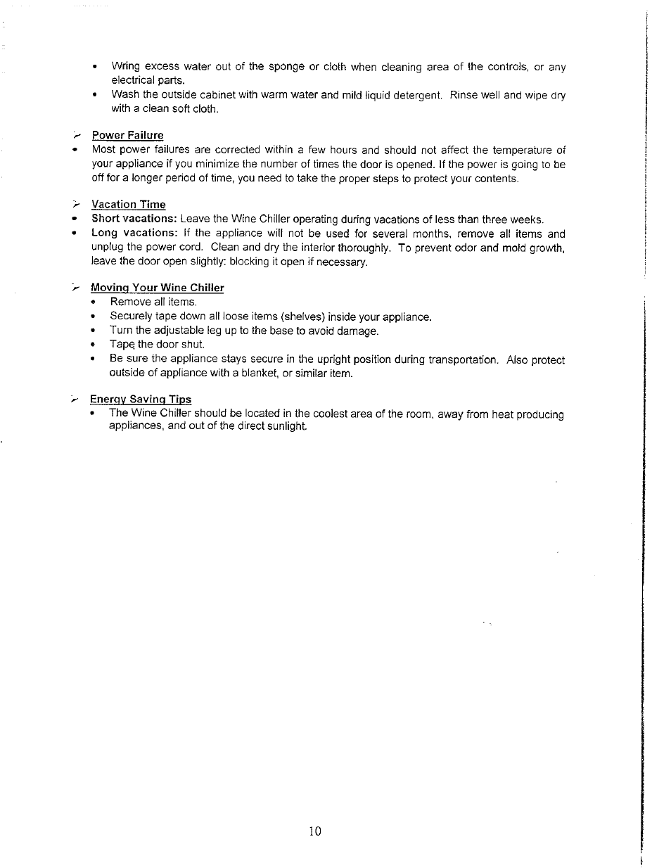 Avanti WC3200BG User Manual | Page 9 / 16