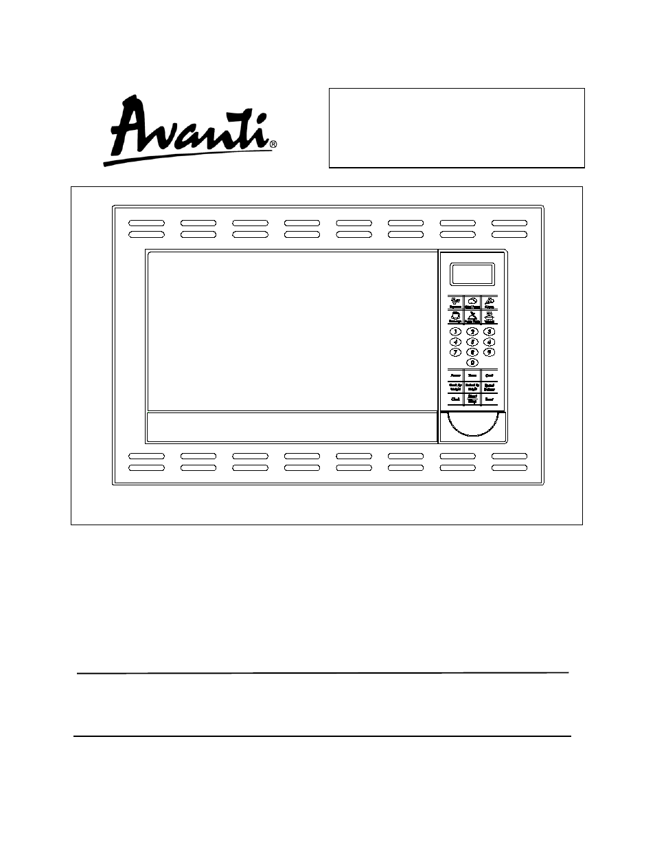 Avanti MO9005BST User Manual | 36 pages