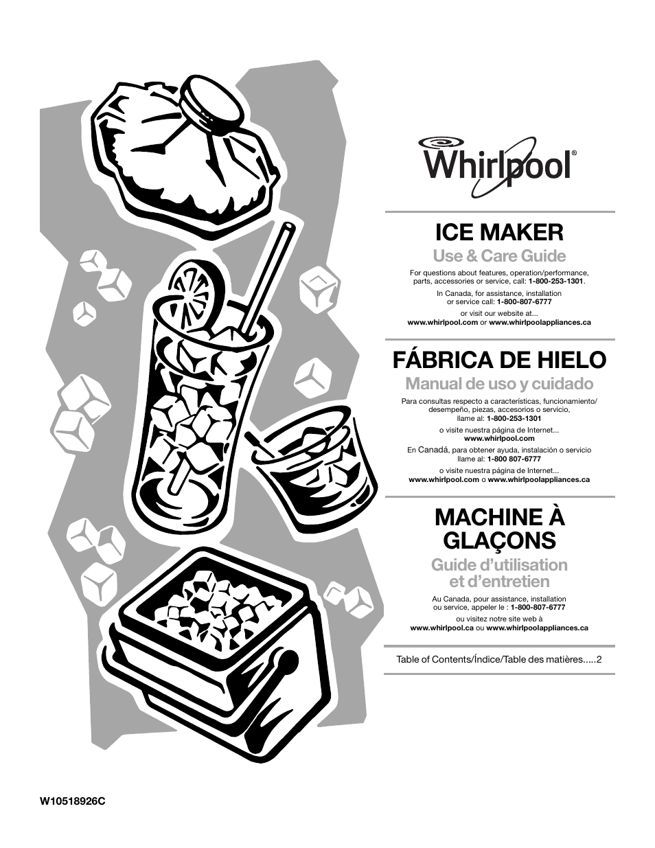 Whirlpool GI15NDXZS User Manual | 64 pages