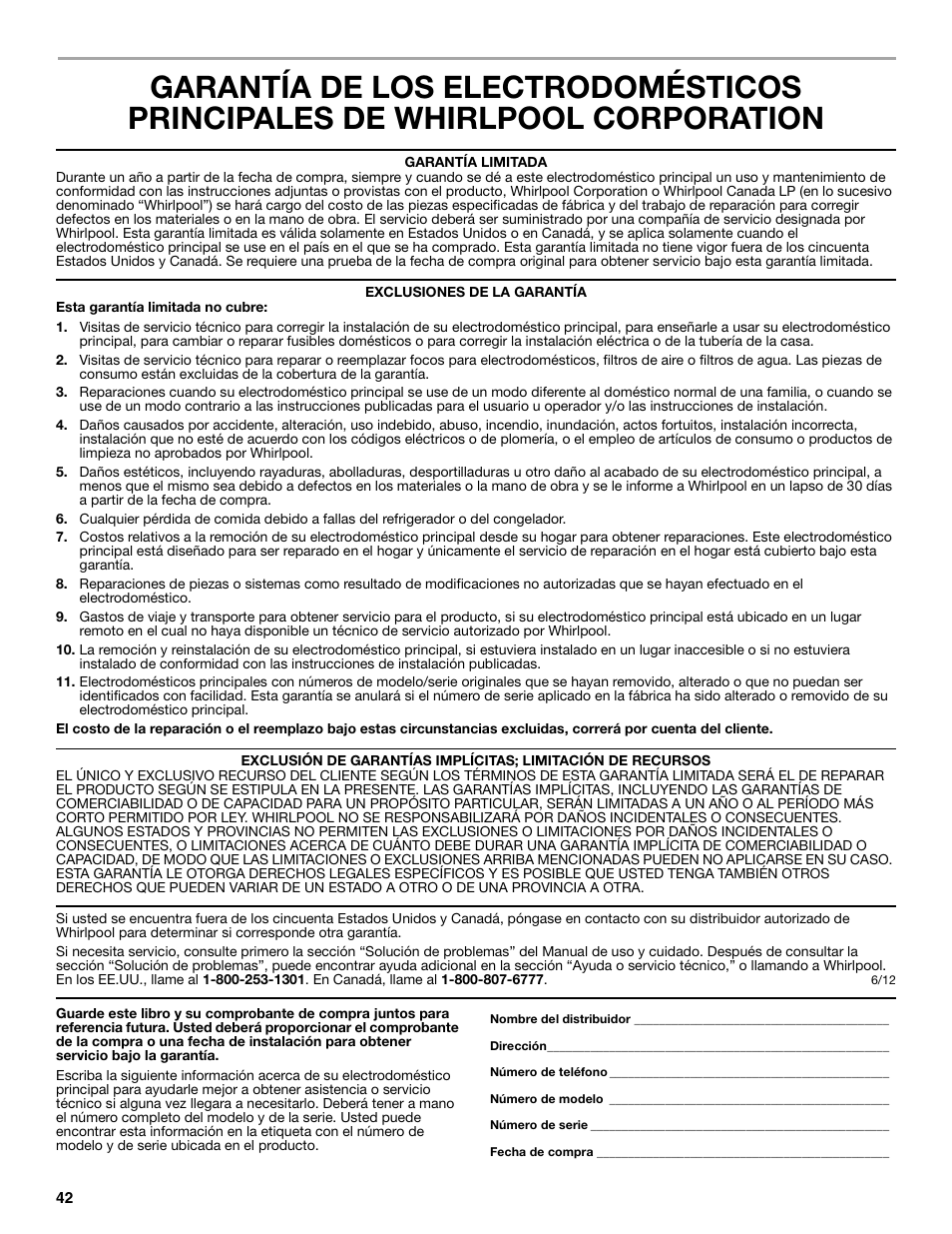 Whirlpool GI15NDXZS User Manual | Page 42 / 64