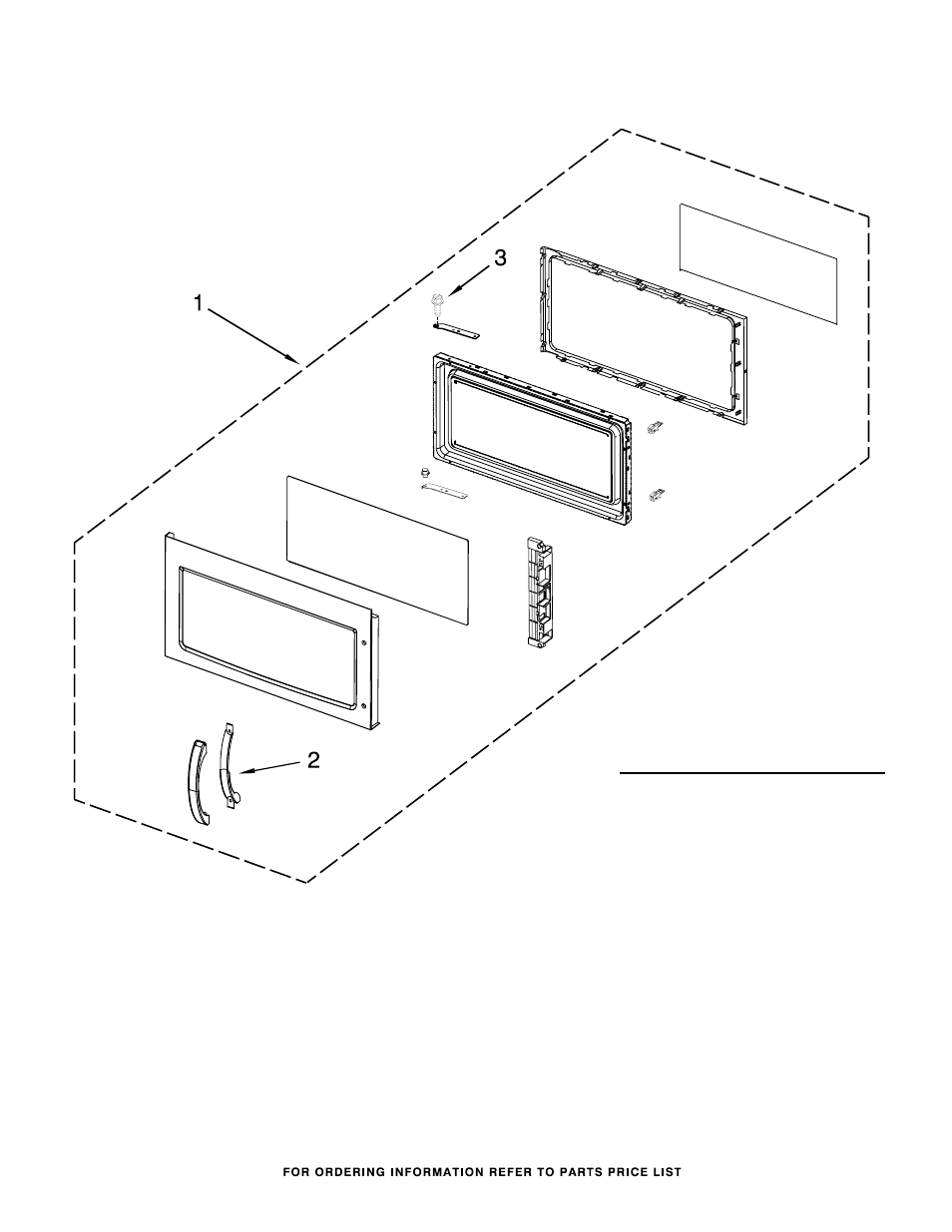 Door, Door parts | Whirlpool WMH31017AS User Manual | Page 2 / 7