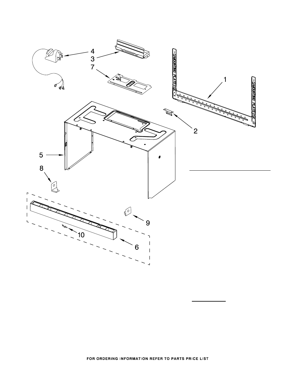 Cabinet and installation, Cabinet and installation parts | Whirlpool WMH31017AS User Manual | Page 7 / 7