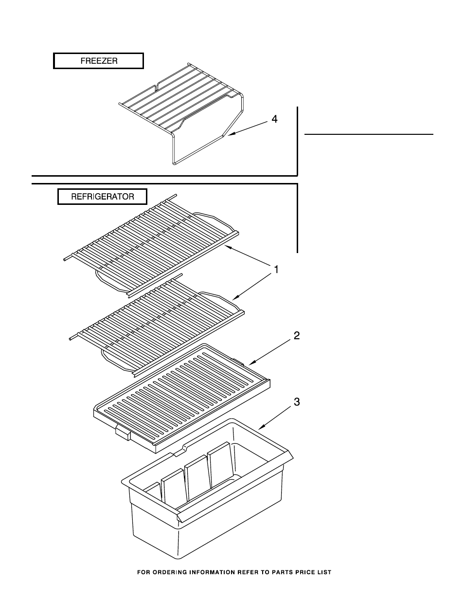 Shelf, Shelf parts | Whirlpool W5TXEWFWQ User Manual | Page 9 / 10