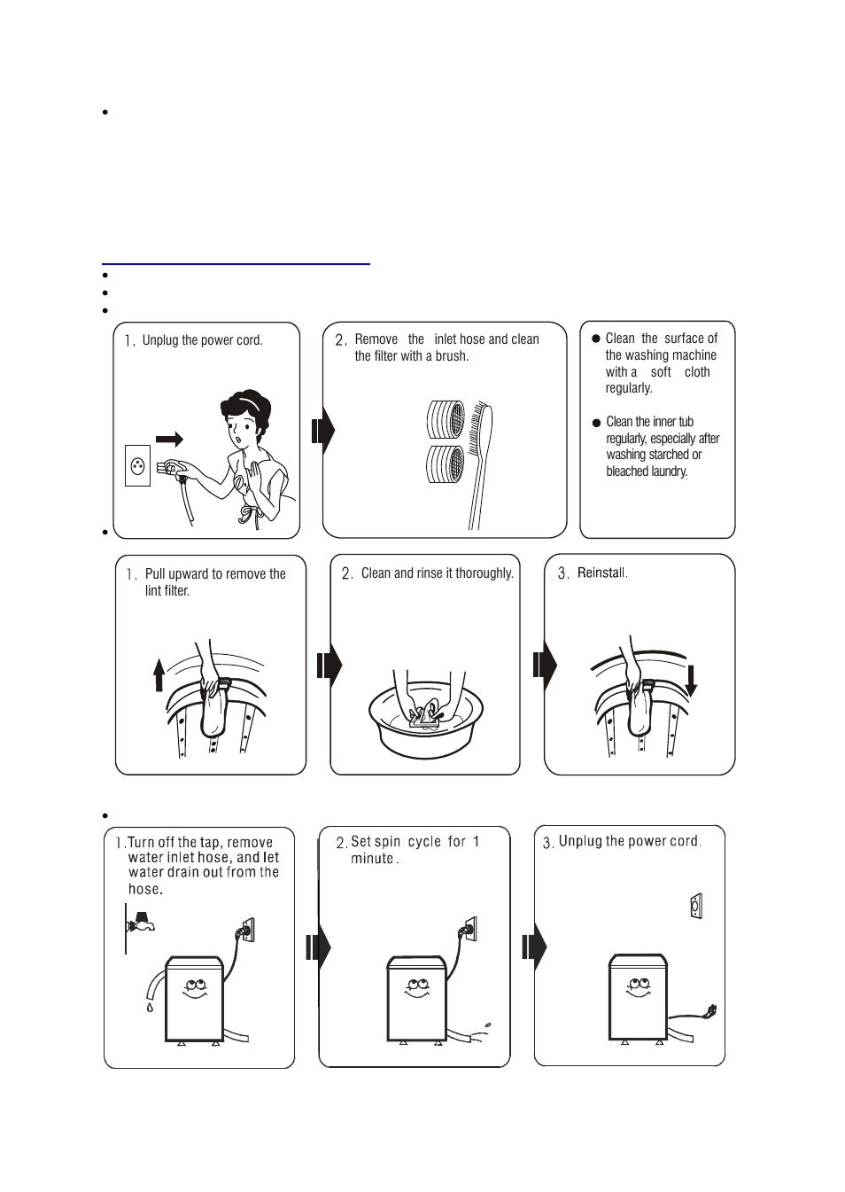 Care and maintenance, Cleaning your portable washer | Avanti W798SS-1 User Manual | Page 15 / 28