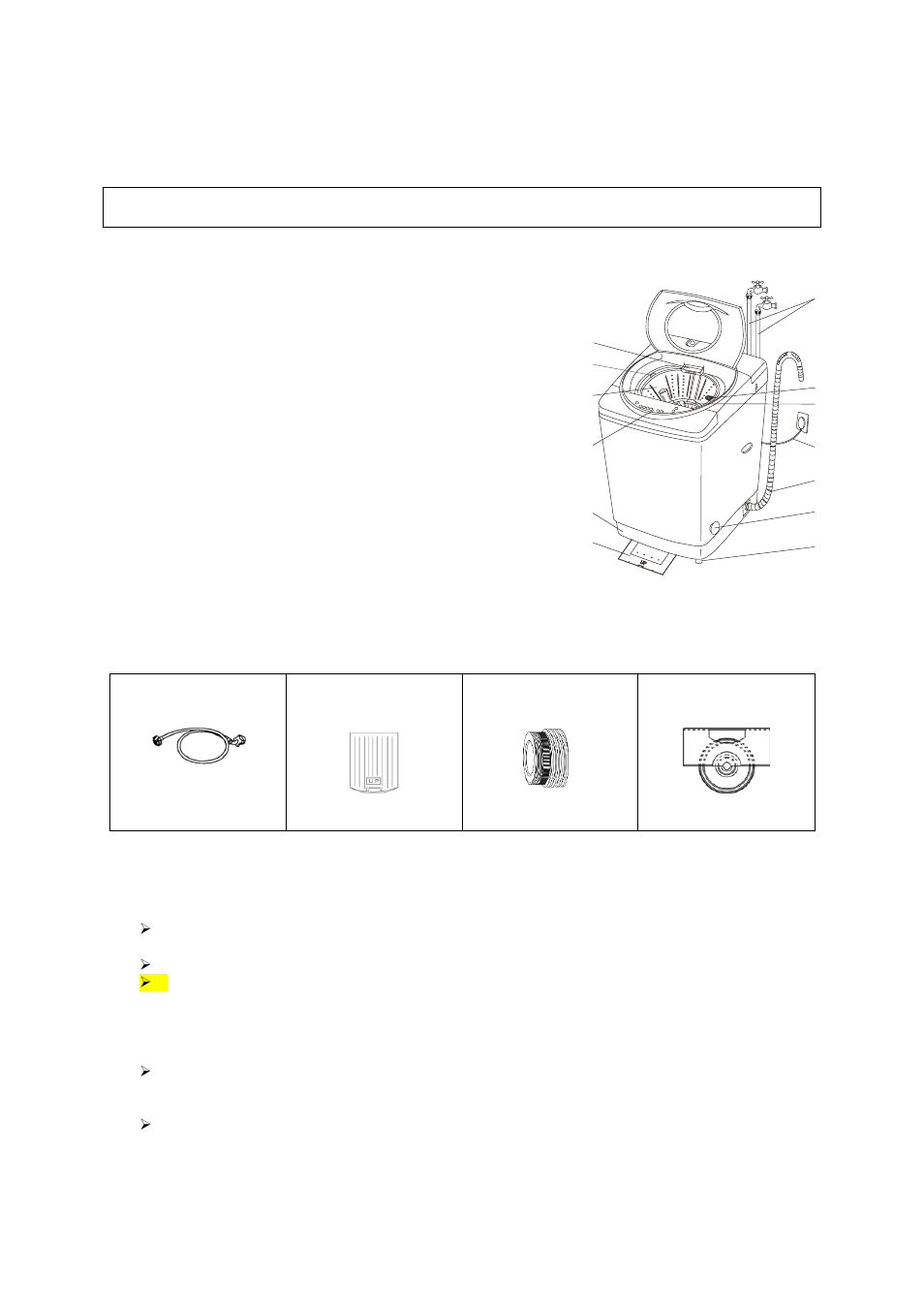 Instrucciones en español, Lavadora automatica de ropa, Accesorios | Avanti W798SS-1 User Manual | Page 18 / 28