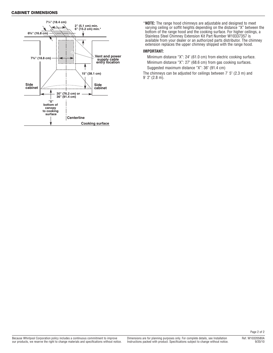 Whirlpool GXW7330DXS User Manual | Page 2 / 2