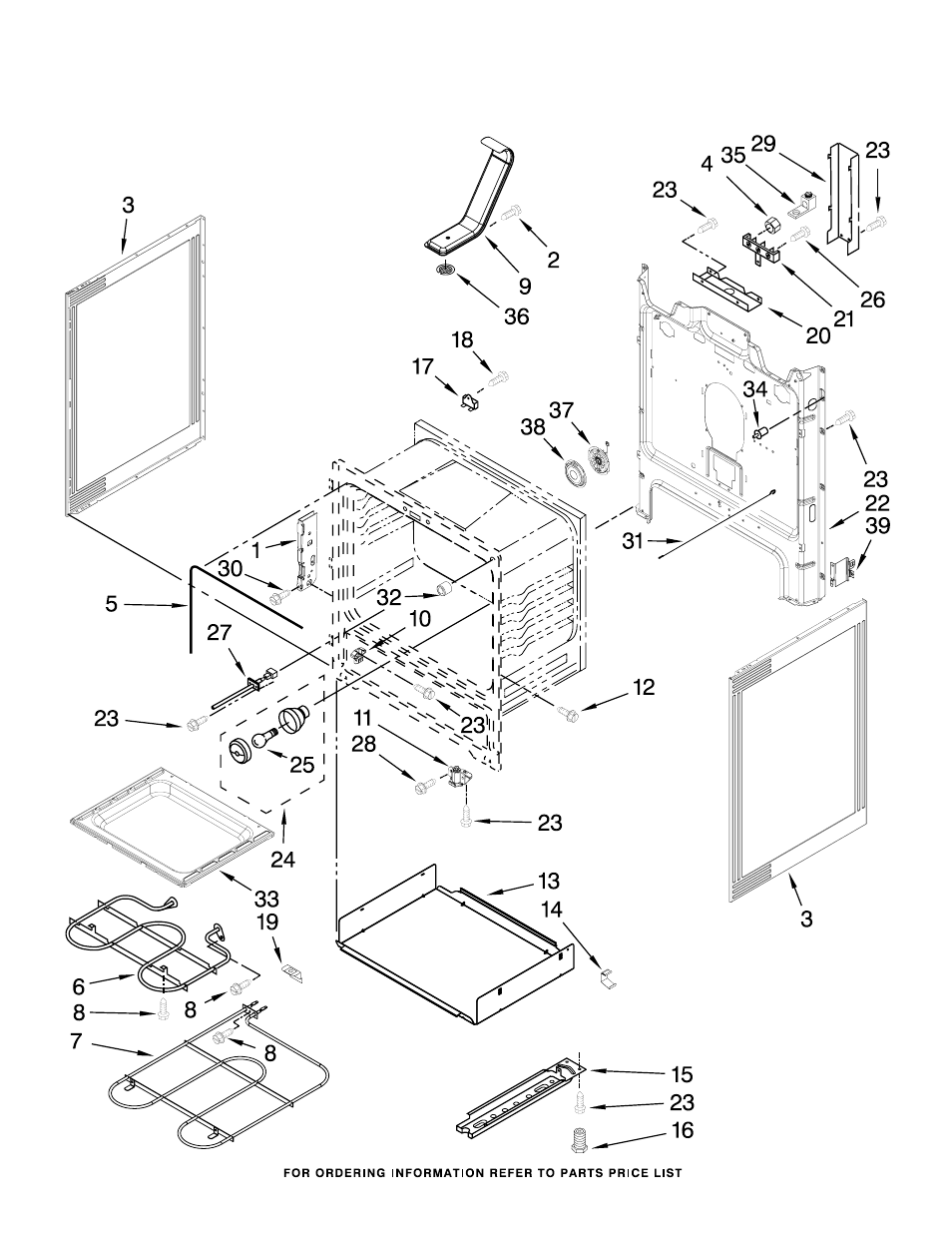 Chassis, Chassis parts | Whirlpool WFE540H0AS User Manual | Page 3 / 7