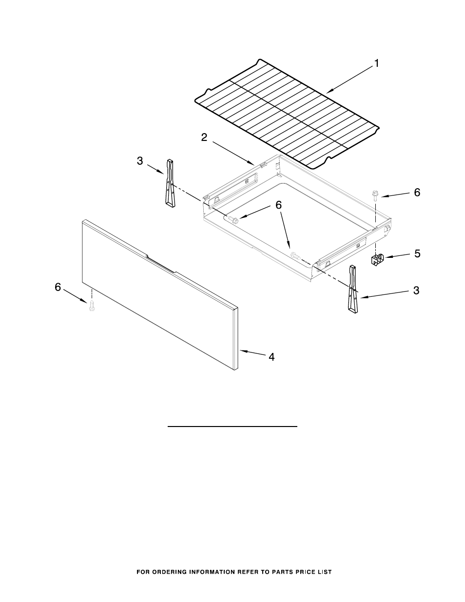 Drawer & broiler, Drawer & broiler parts | Whirlpool WFE540H0AS User Manual | Page 5 / 7