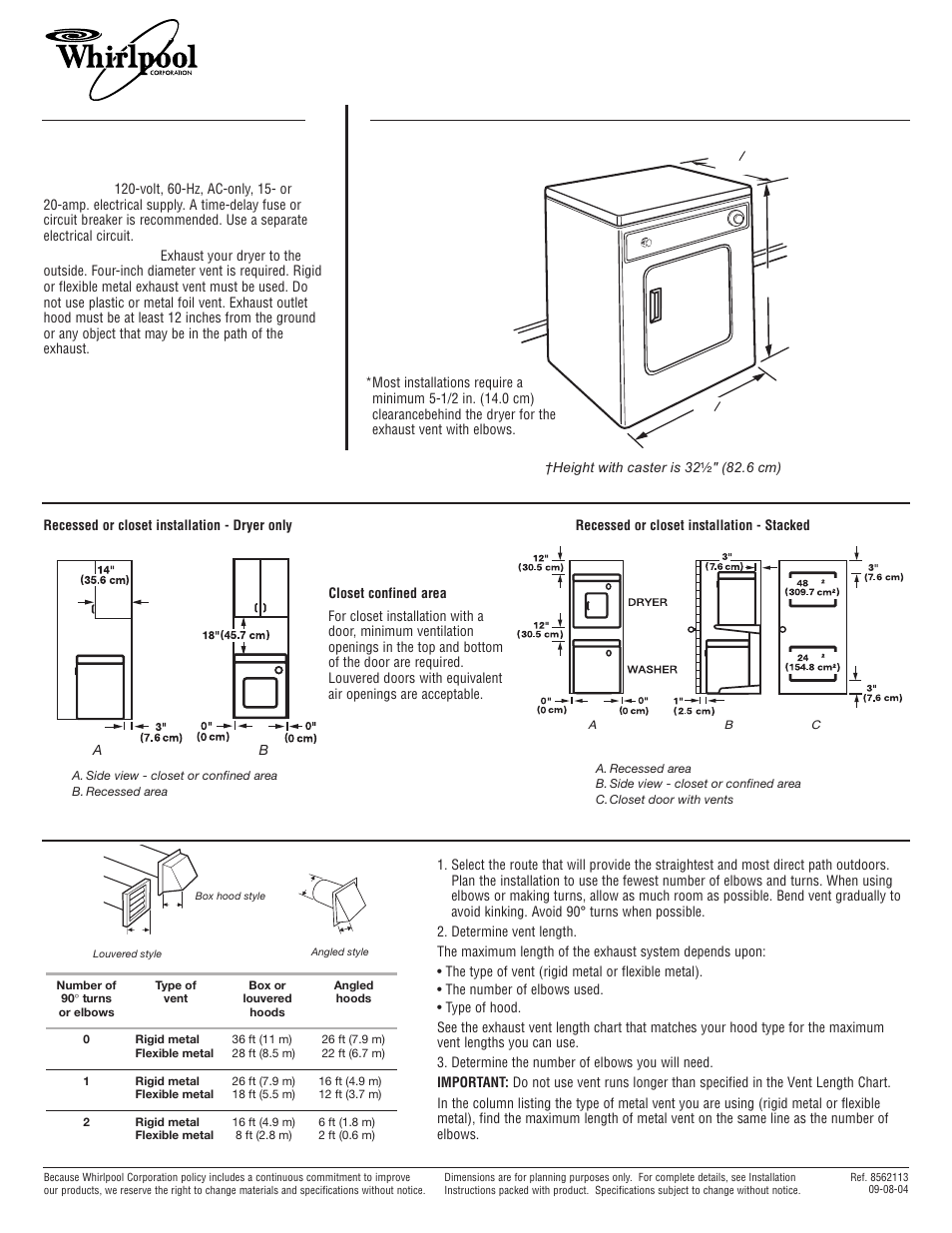 Whirlpool LDR3822PQ User Manual | 1 page